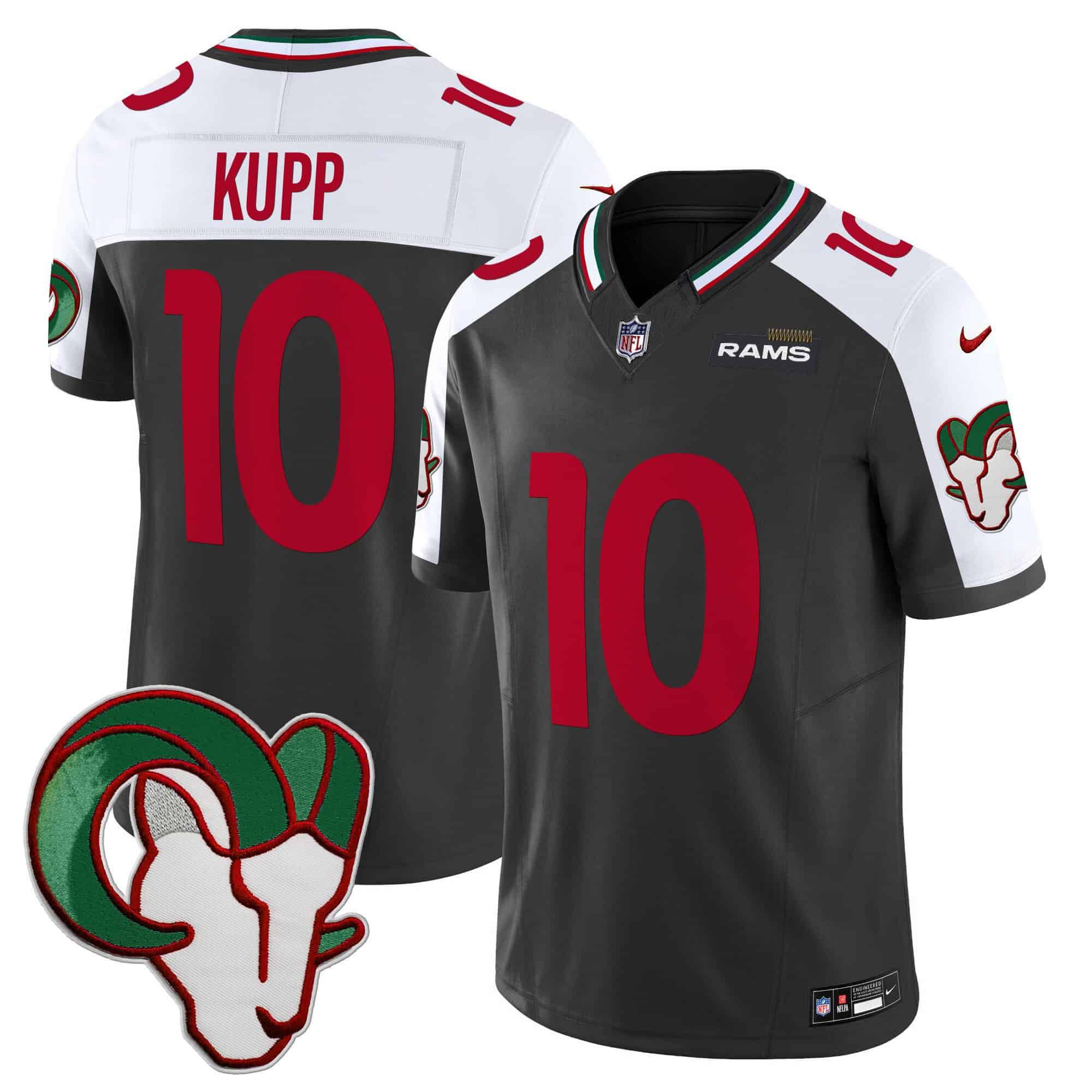 Men Los Angeles Rams #10 Kupp Black 2024 Nike Mexico Vapor Limited NFL Jersey style 1->indianapolis colts->NFL Jersey